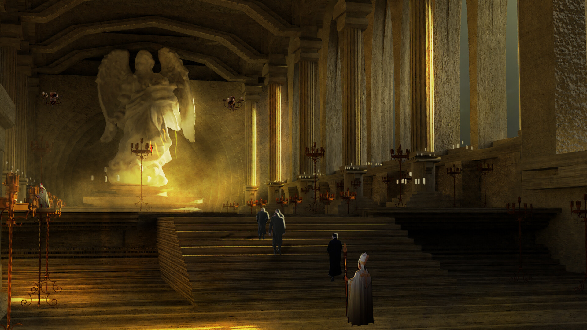 Artstation Catholic Church Interior Alicia Hoy