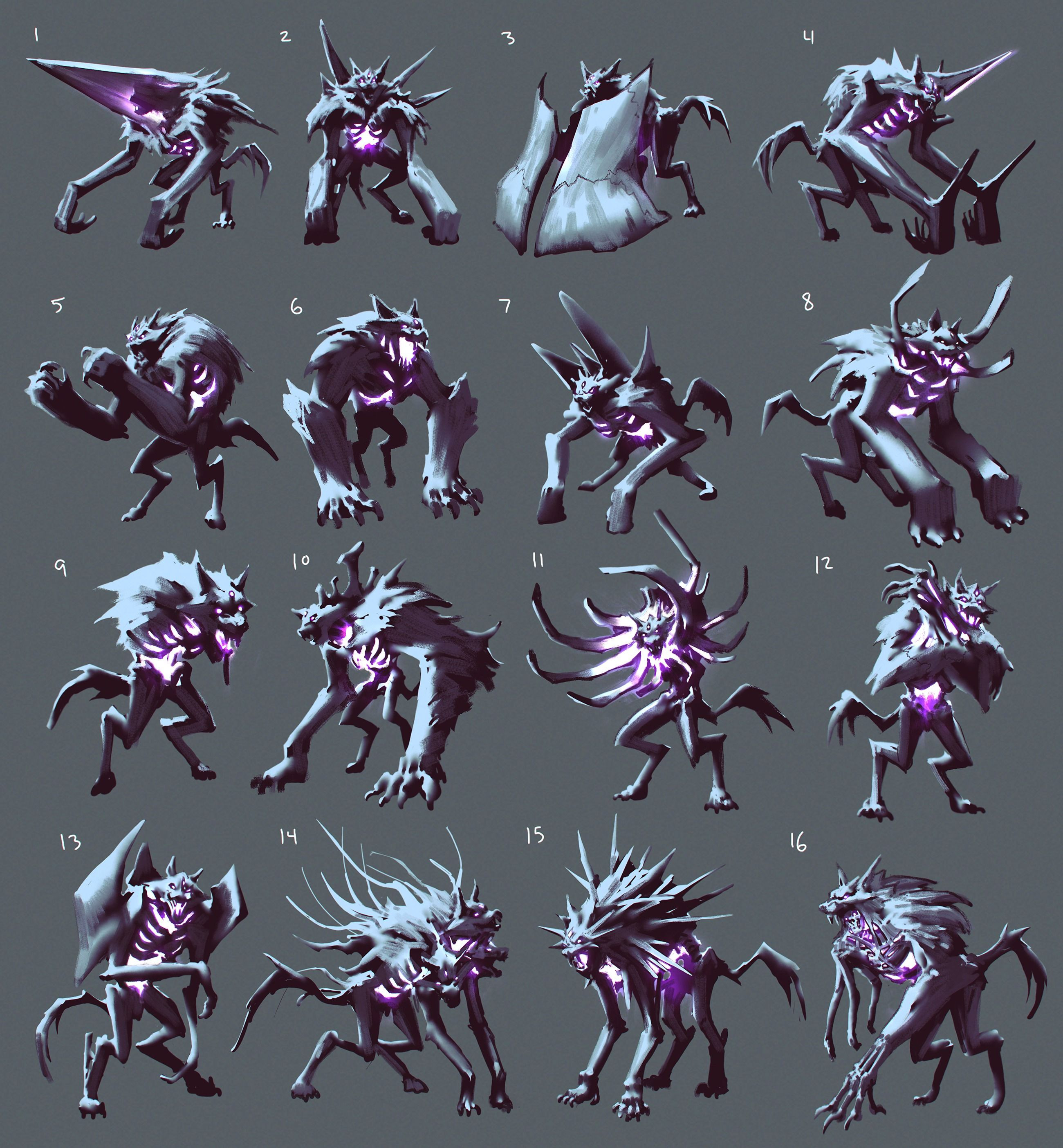 Re-visiting the Werewolf Champion, after the design team decided on a charger-type enemy
