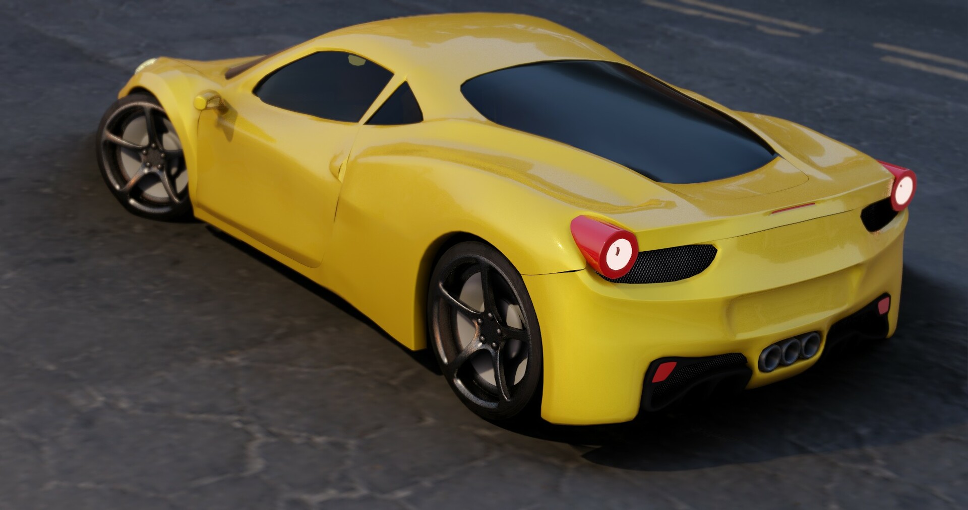 Artstation Ferrari 458 3d Model Barbara Messina