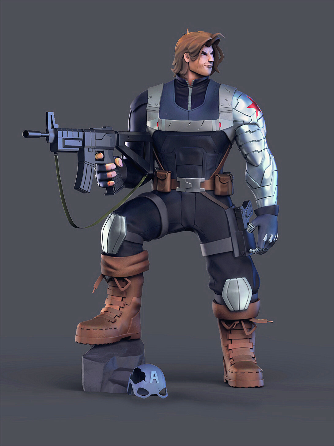 Artstation Bucky Winter Soldier Carlos Lee