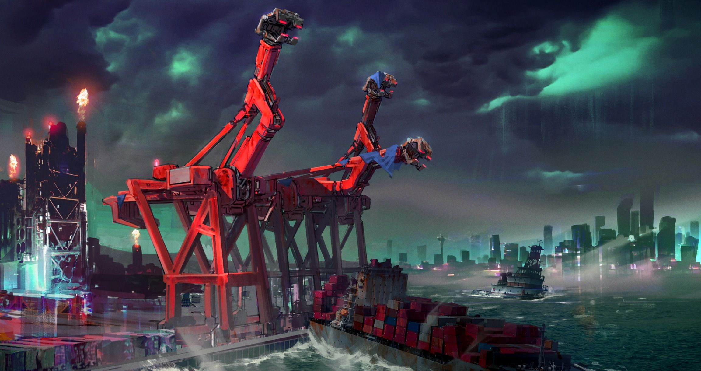 Industrial zone cranes