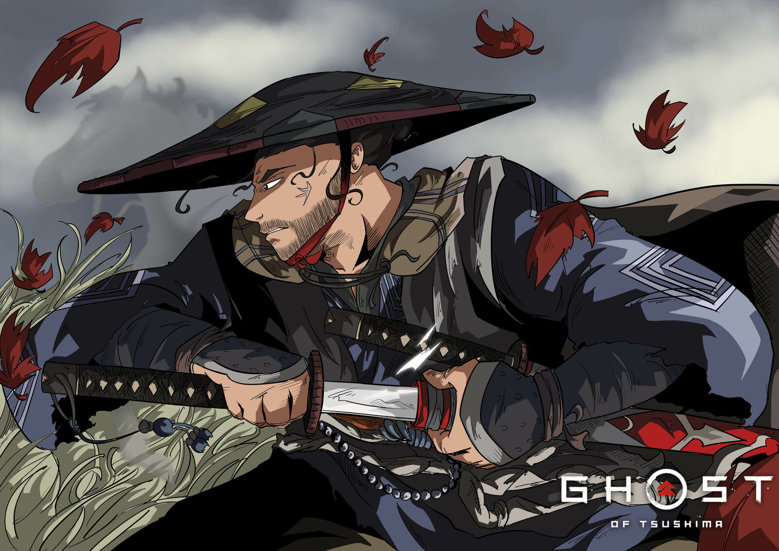 Artstation Ghost Of Tsushima Samurai Anirudh Iyengar Artstation Ghost Of Tsushima Samurai Anirudh Iyengar