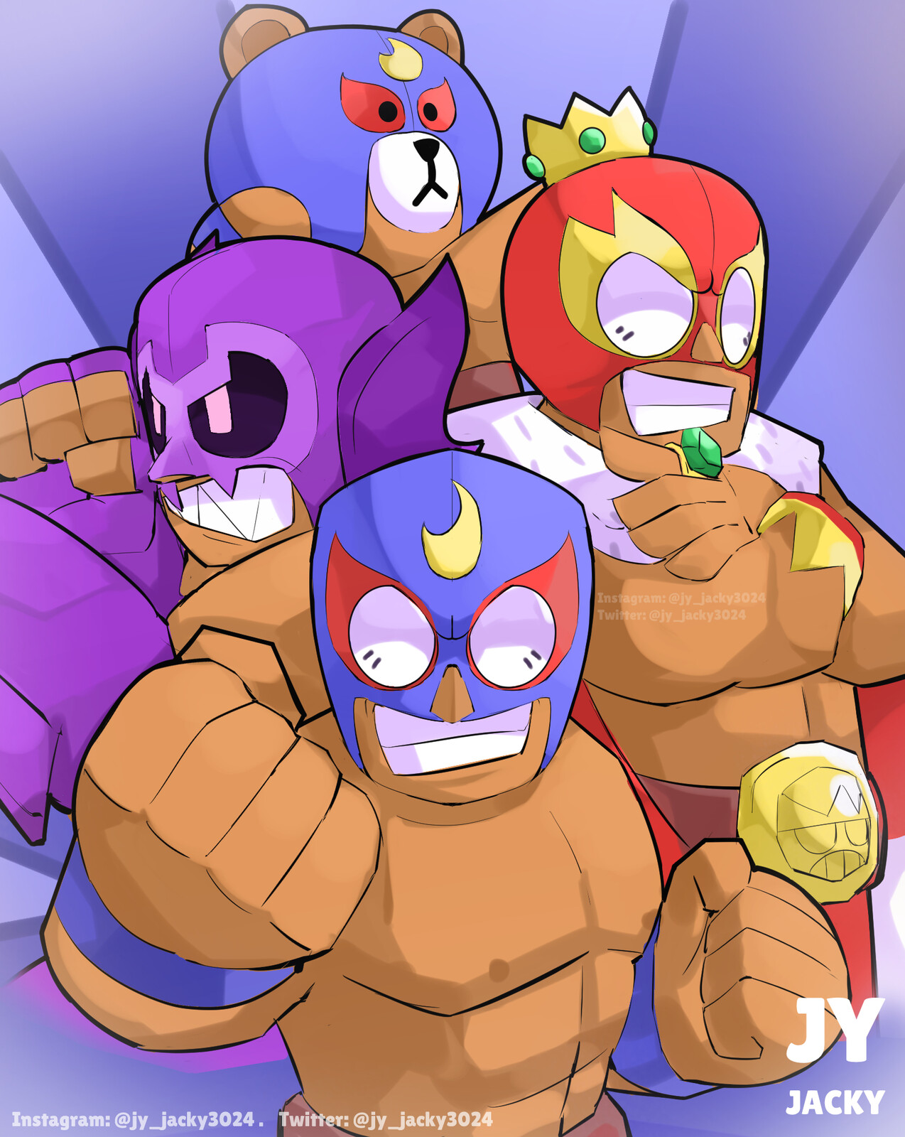 Artstation All El Primo Skins Brawl Stars Fanart Jacky Yang