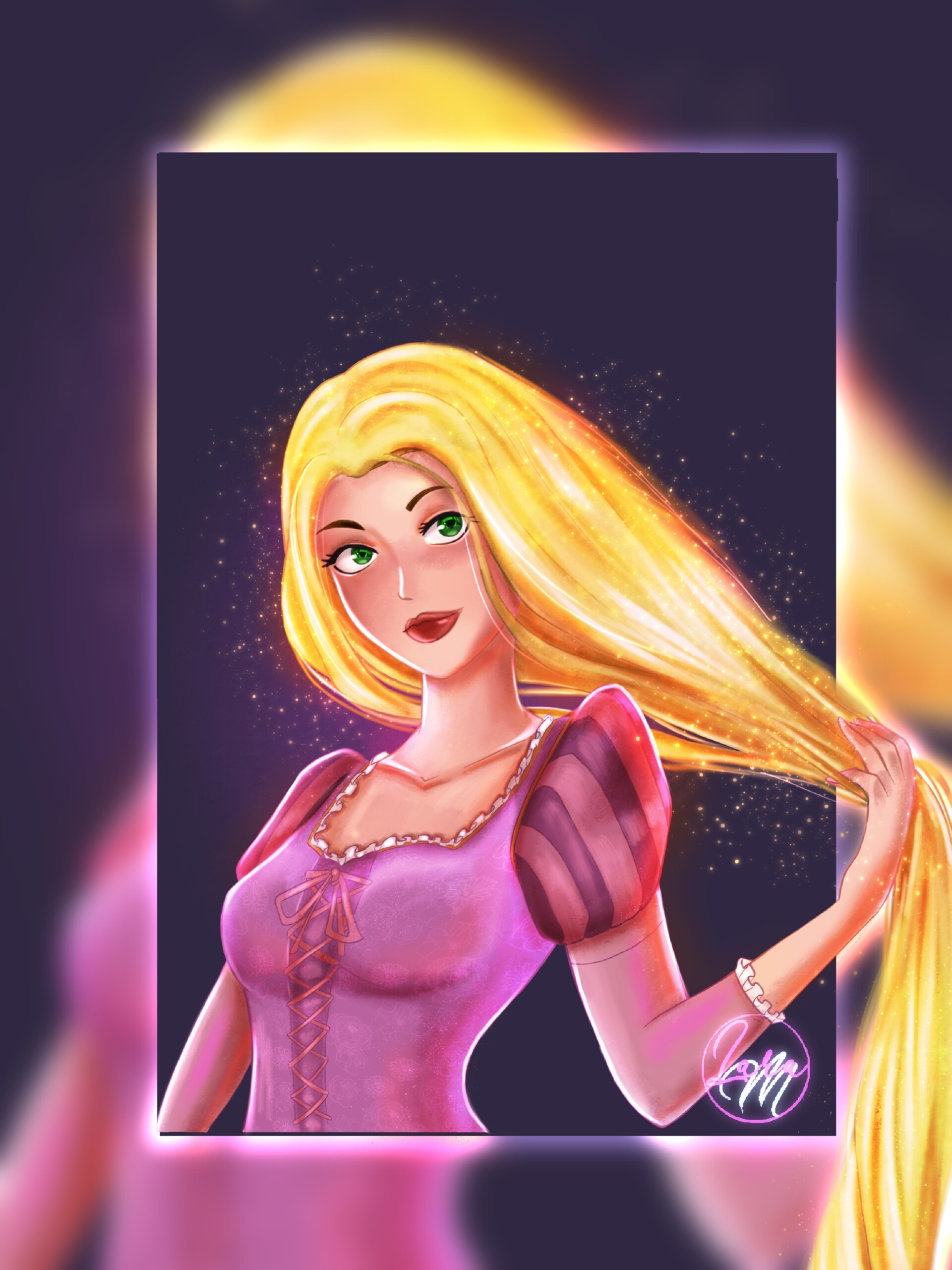 ArtStation - Rapunzel (Tangled) Fanart + Process