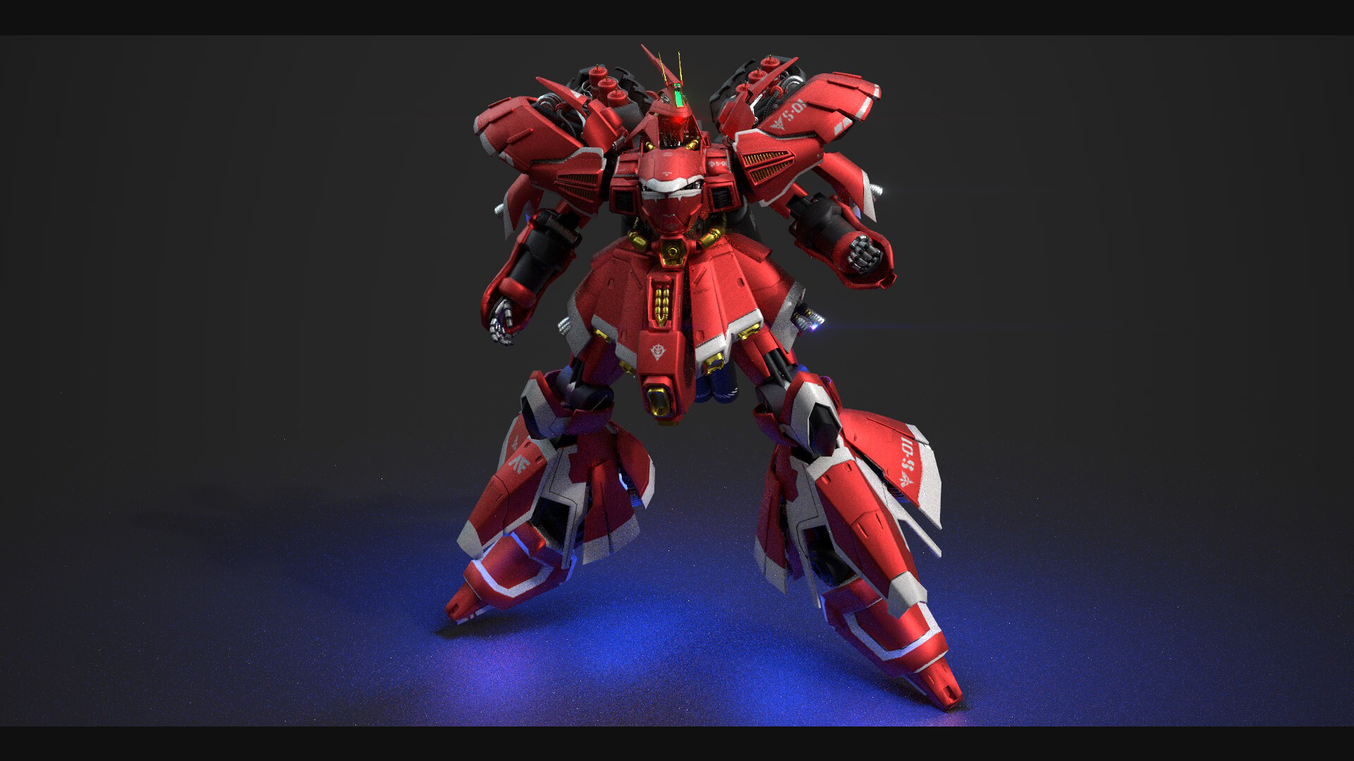 Artstation Sazabi Msn 04 Dan Houdebine