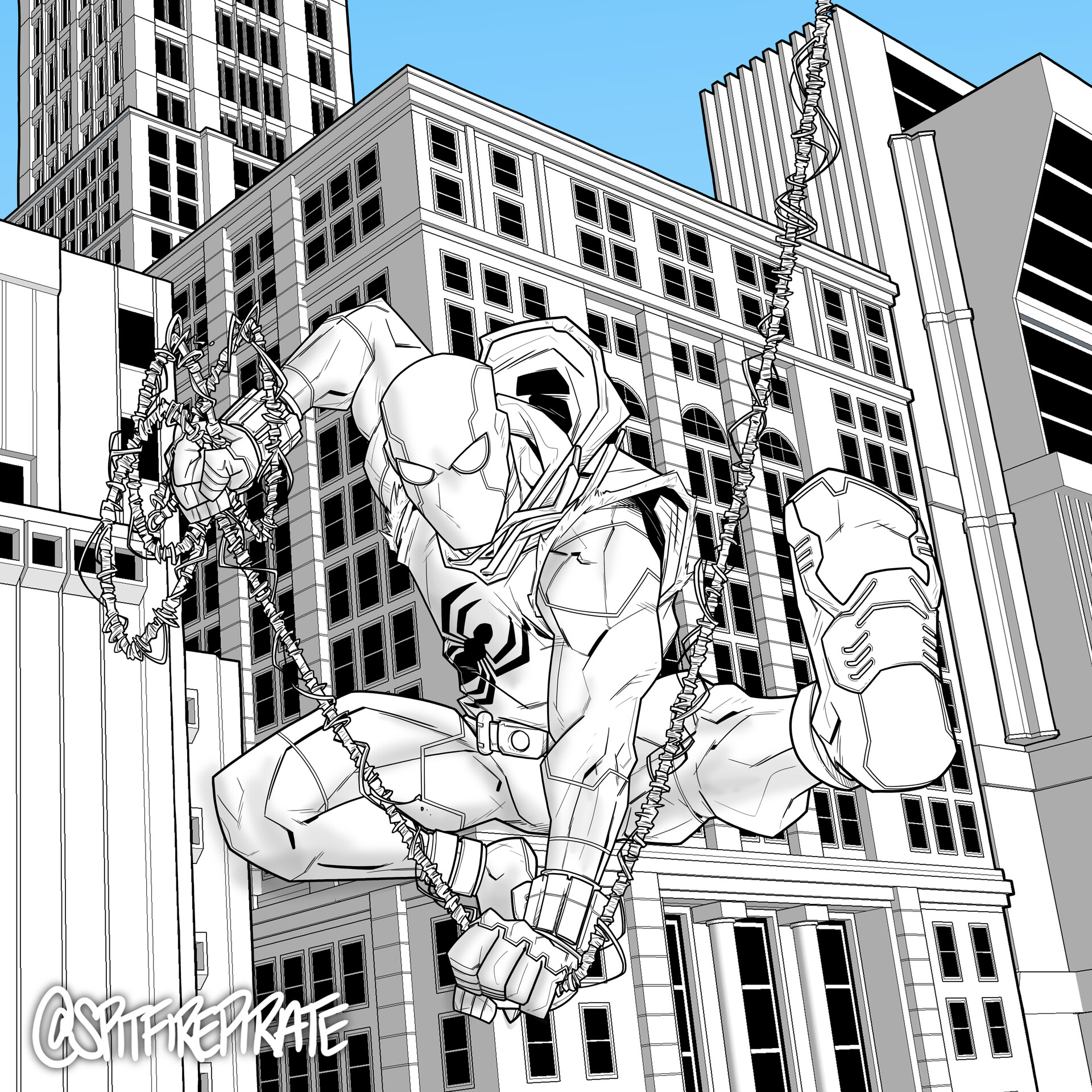 Scarlet Spider Coloring Pages