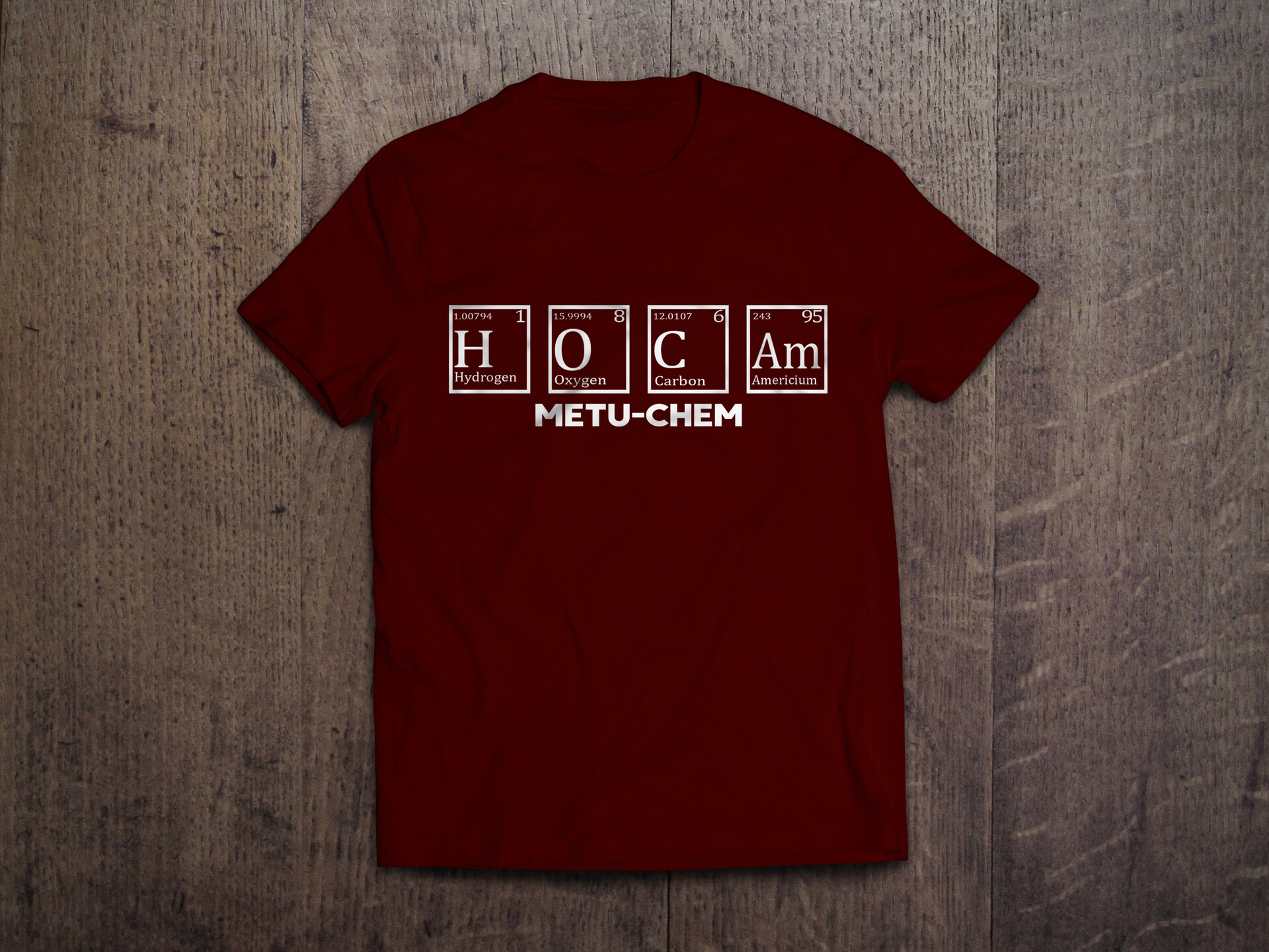 metu chemistry tshirt design mehmet