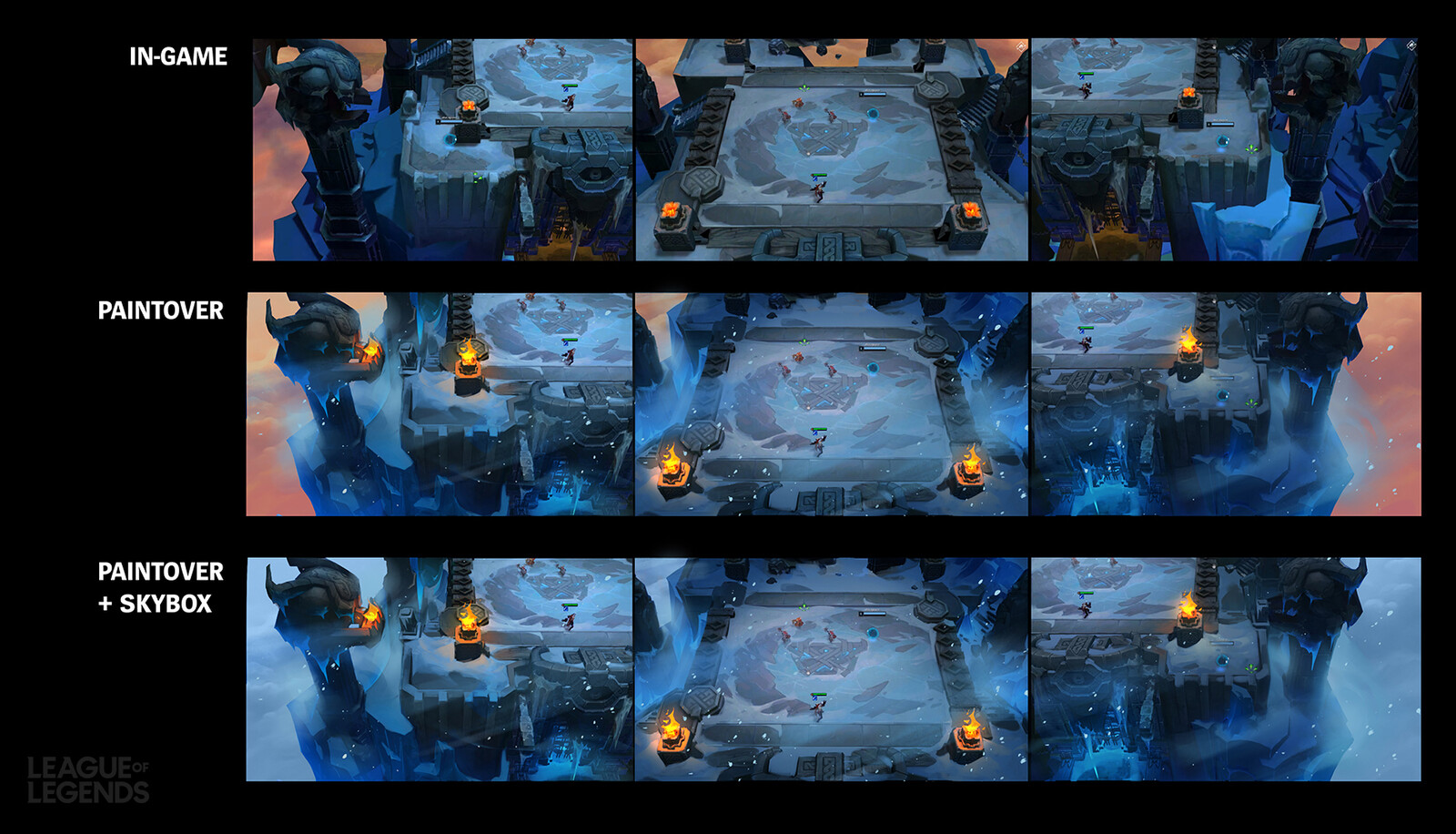 Paintovers for mood, atmosphere, and skybox