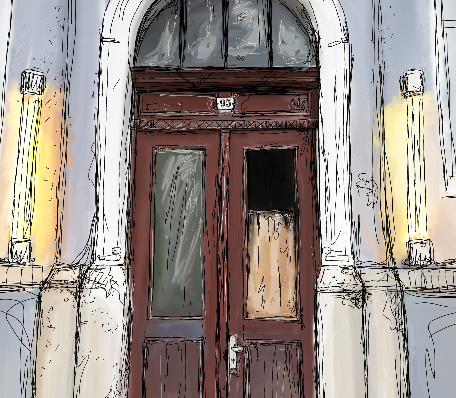 door nr 3, close-up