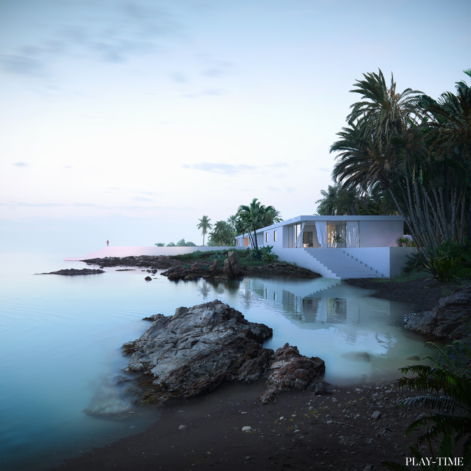 House by the ocean