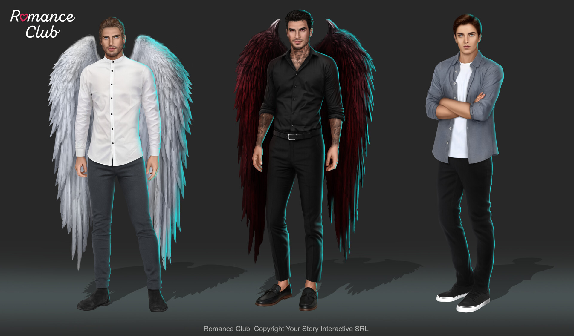 Artstation Romance Club Characters Cristina Calmațui