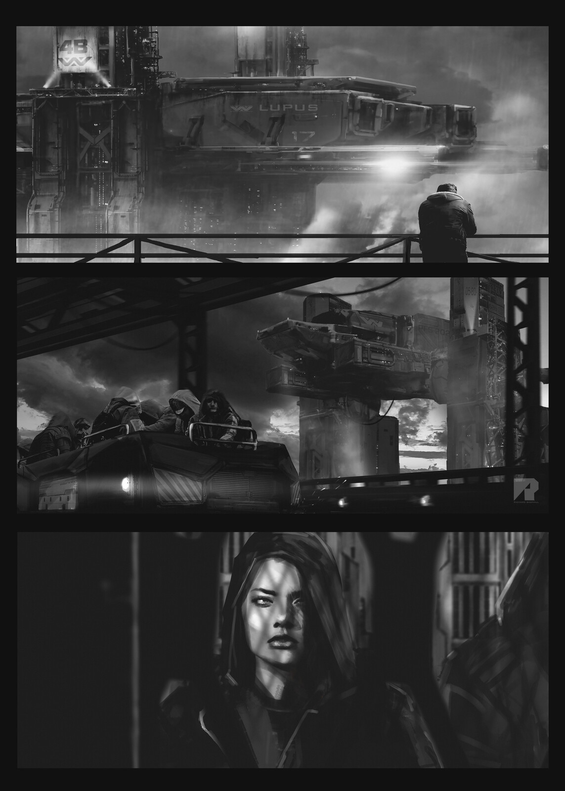Departure. Sci-fi visual development concept