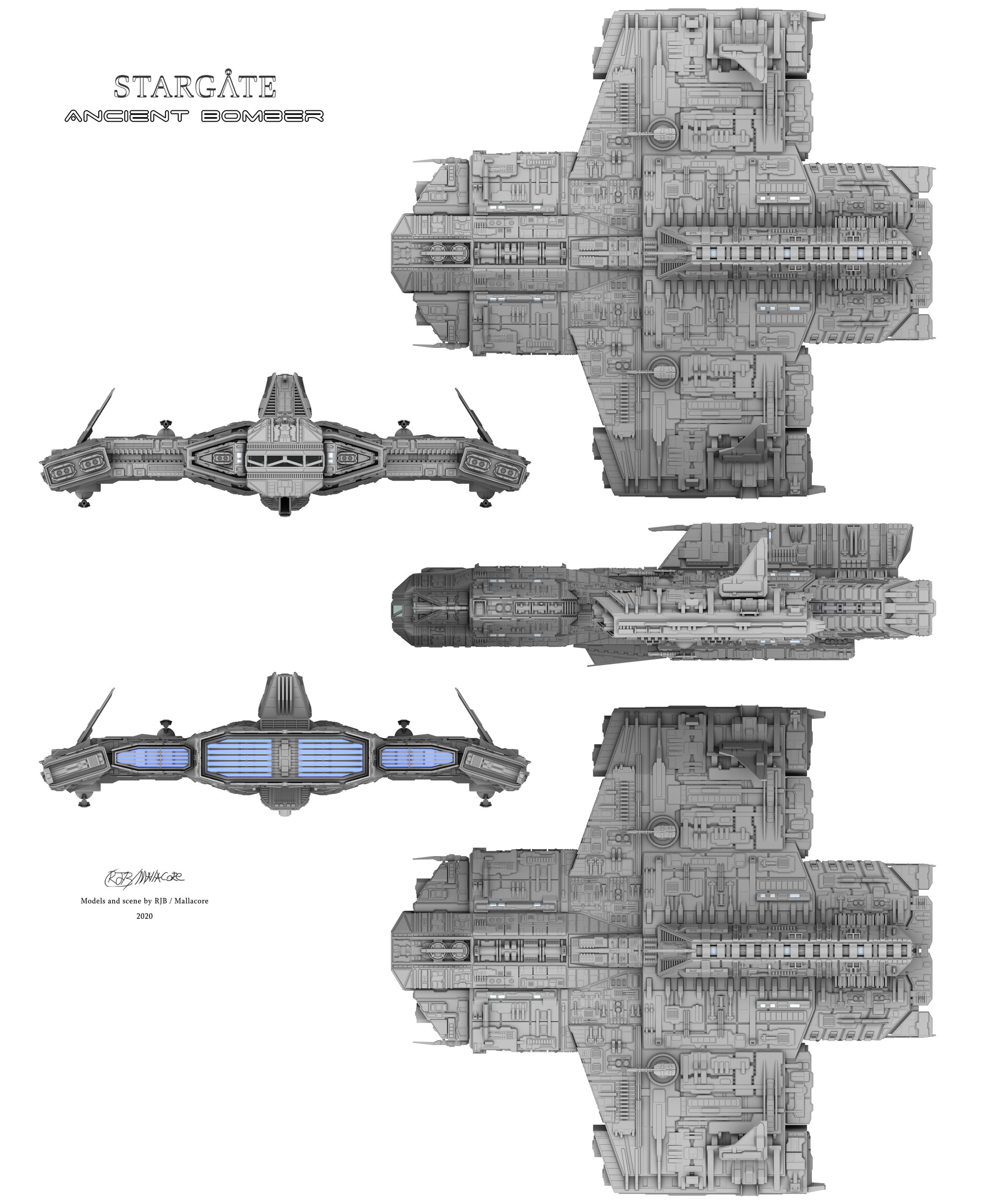 Ryan Begemann - Stargate - Ancient Bomber (Fan Design)