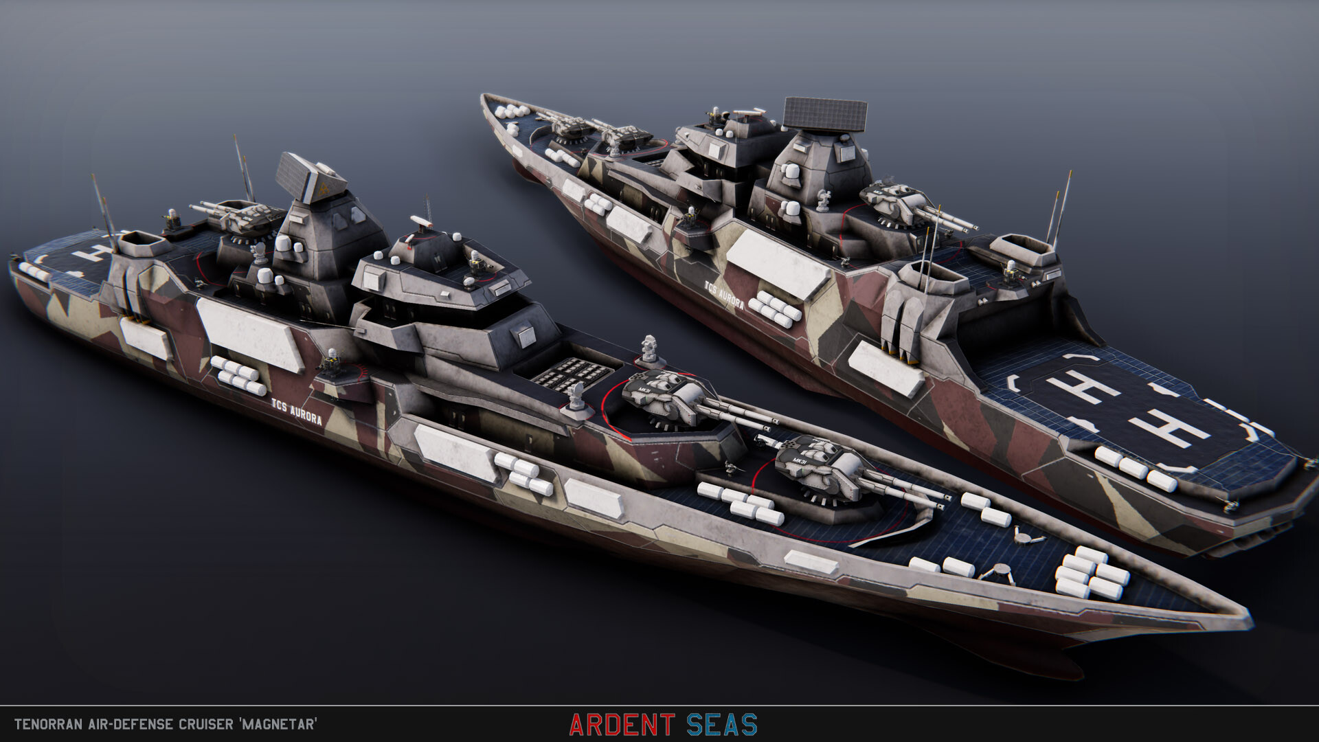ArtStation - Magnetar-class Anti-Aircraft Cruiser