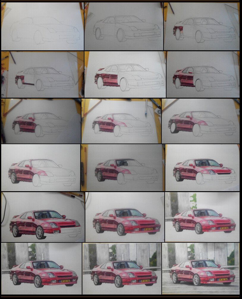 ArtStation - Honda Prelude