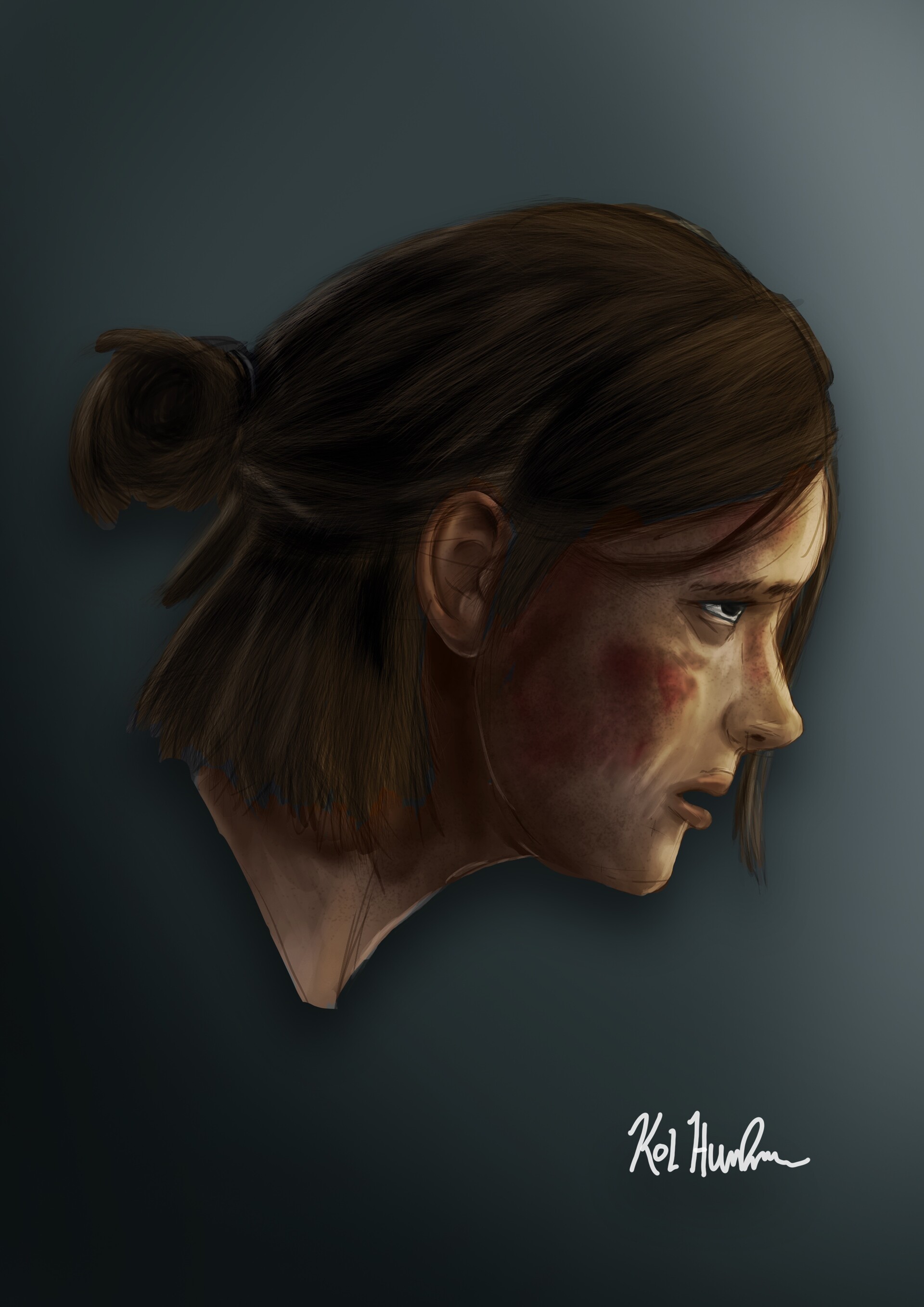 ArtStation - The Last of Us 2 - Ellie Hair - Unreal engine 5 with  Breakdowns - Fan Art