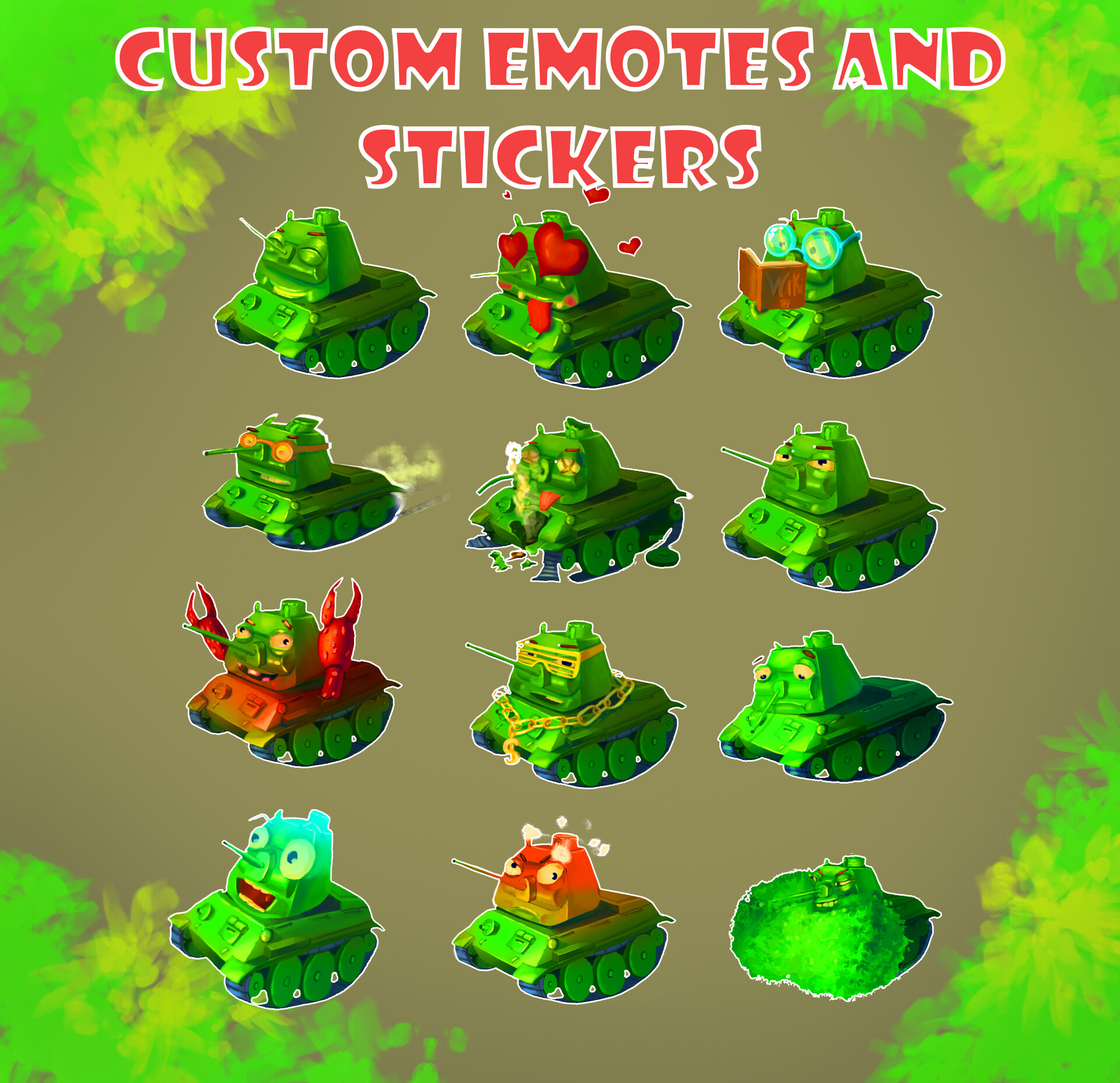 ArtStation - fanart stickers world of tanks