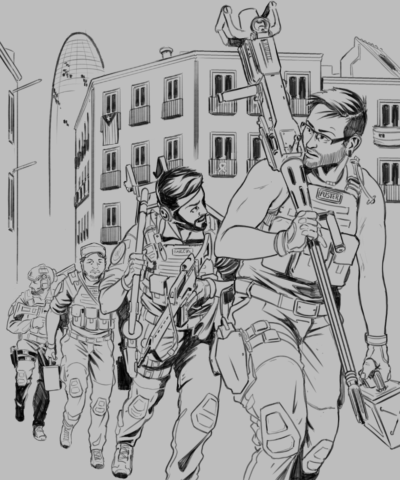 Digital Lineart + BG