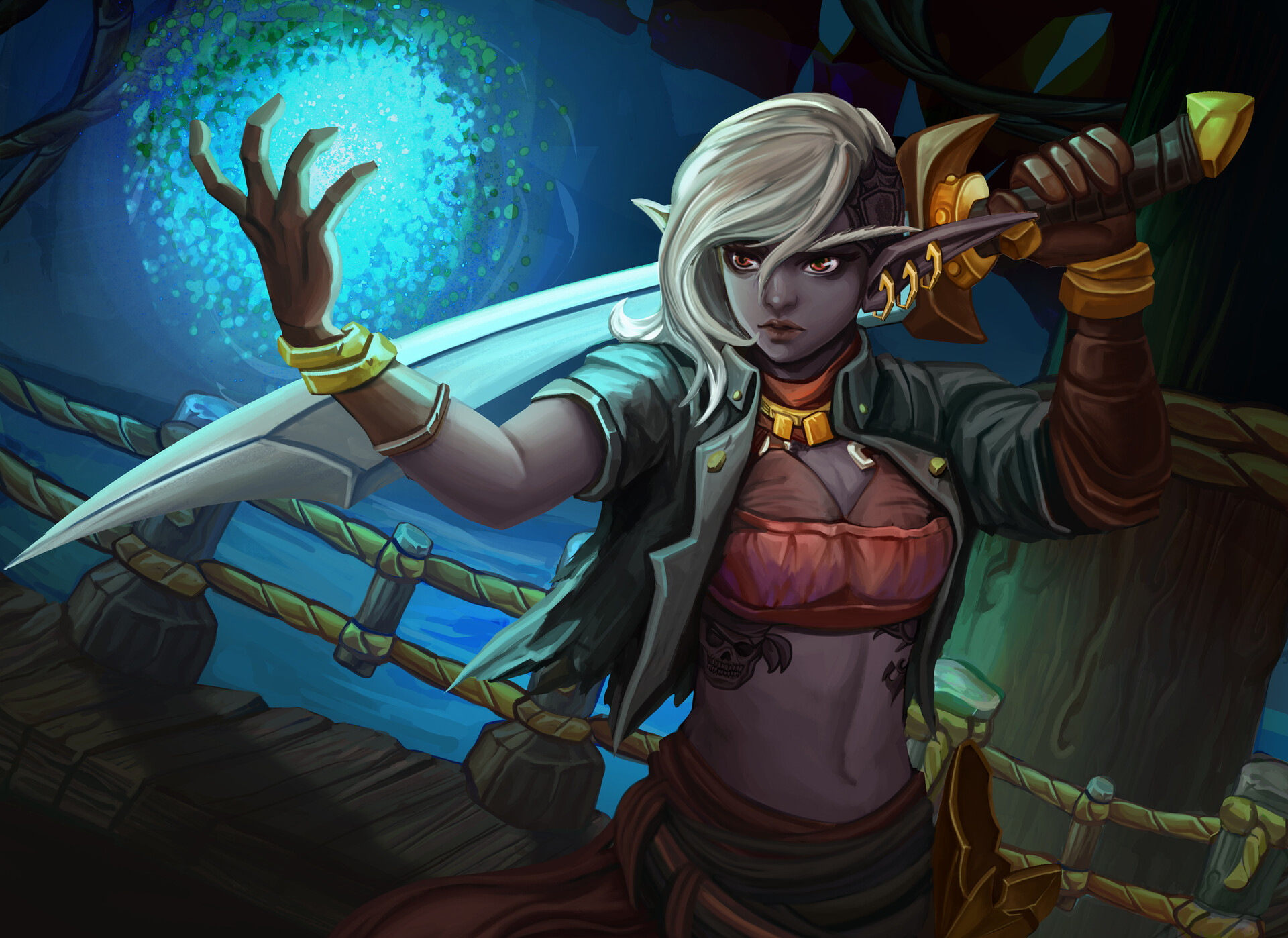 Shinji Studio Dark Elf Pirate,Pandemic New Normal Poster Making Contest