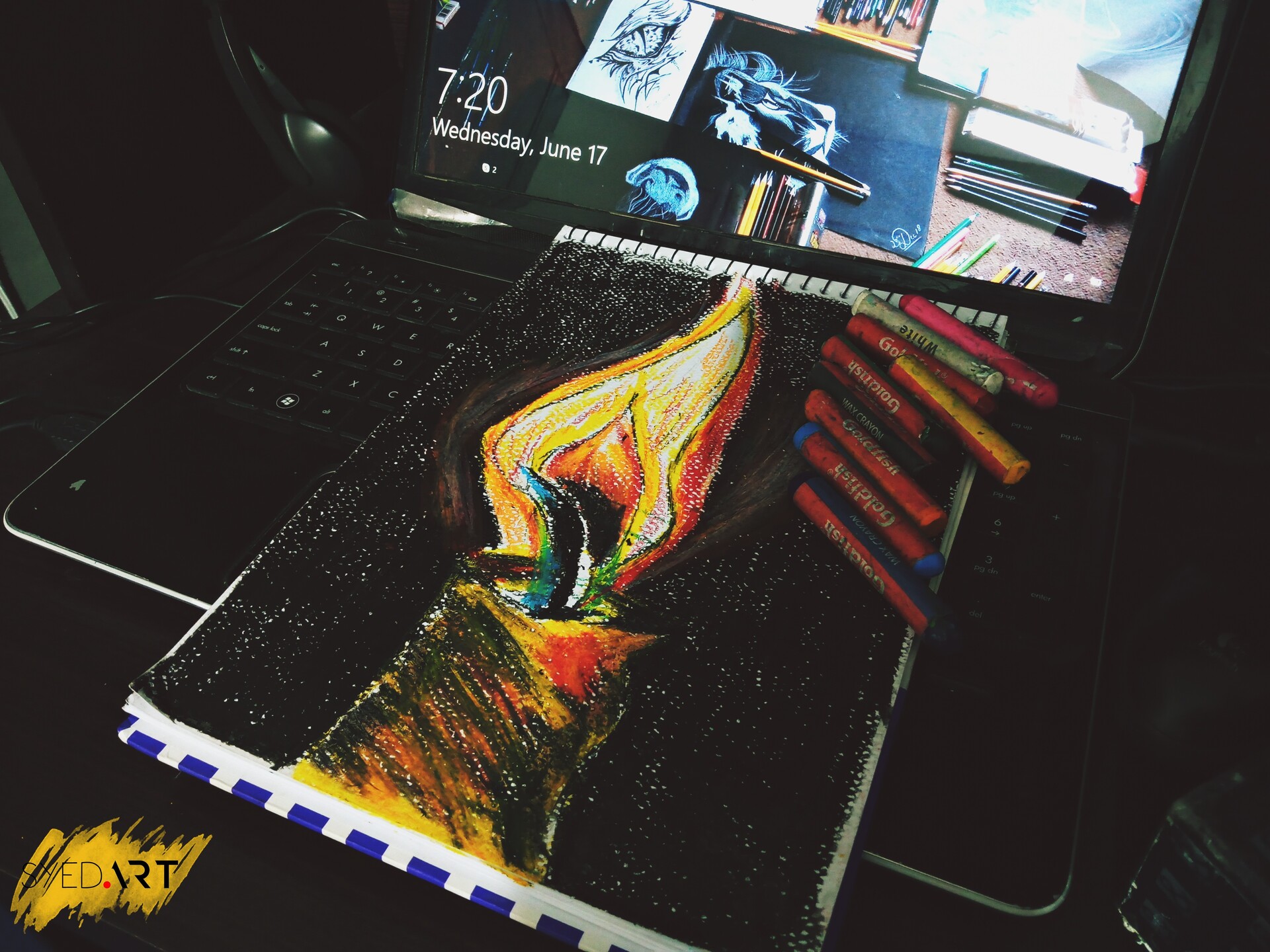 ArtStation Candle Wax Artwork By Syed Art