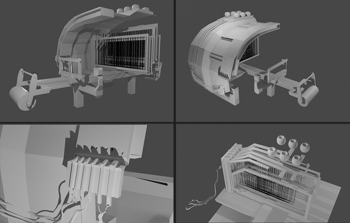 Loom machine block out