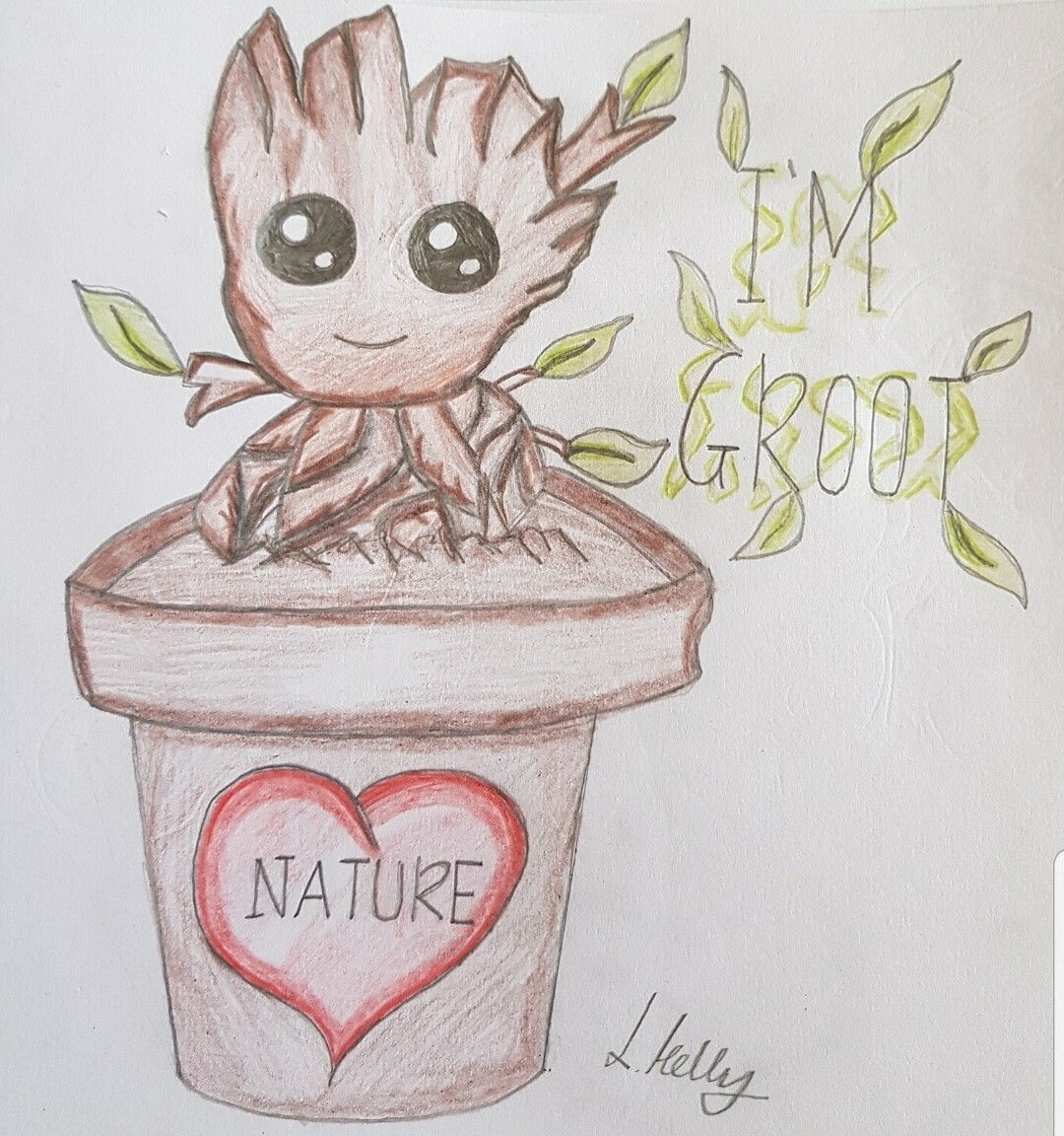 ArtStation - Baby Groot Sketch 😁✏ ArtStation - Baby Groot Sketch 😁✏