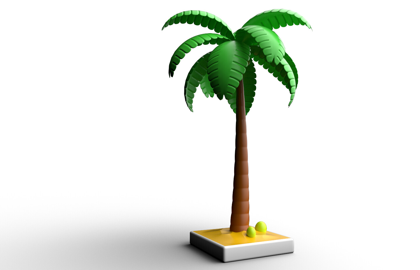 ArtStation - Cartoon Palm Tree