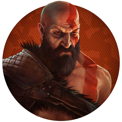 Kratos, God of War (2018), fanart