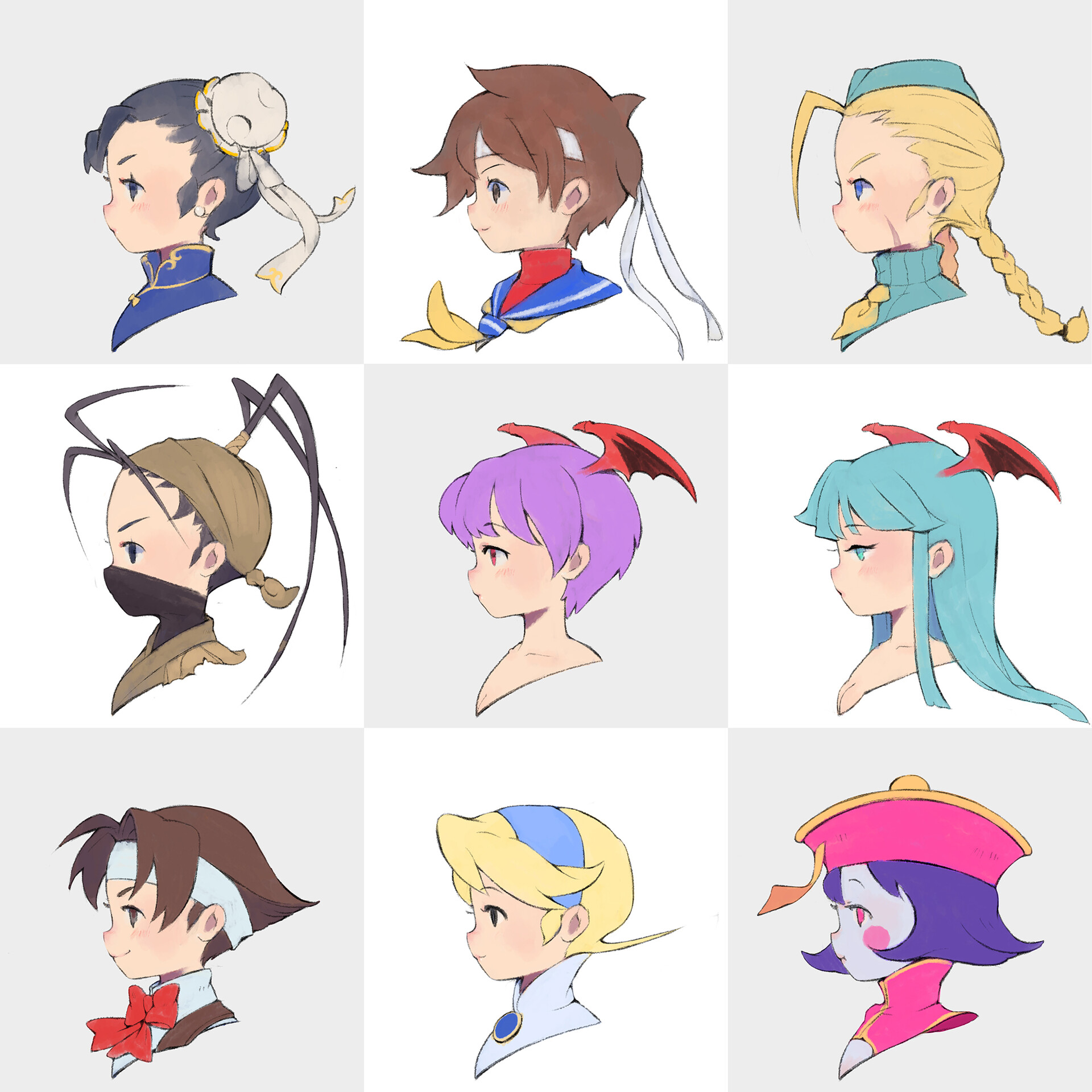 Ain  Capcom art, Female characters, Concept art characters
