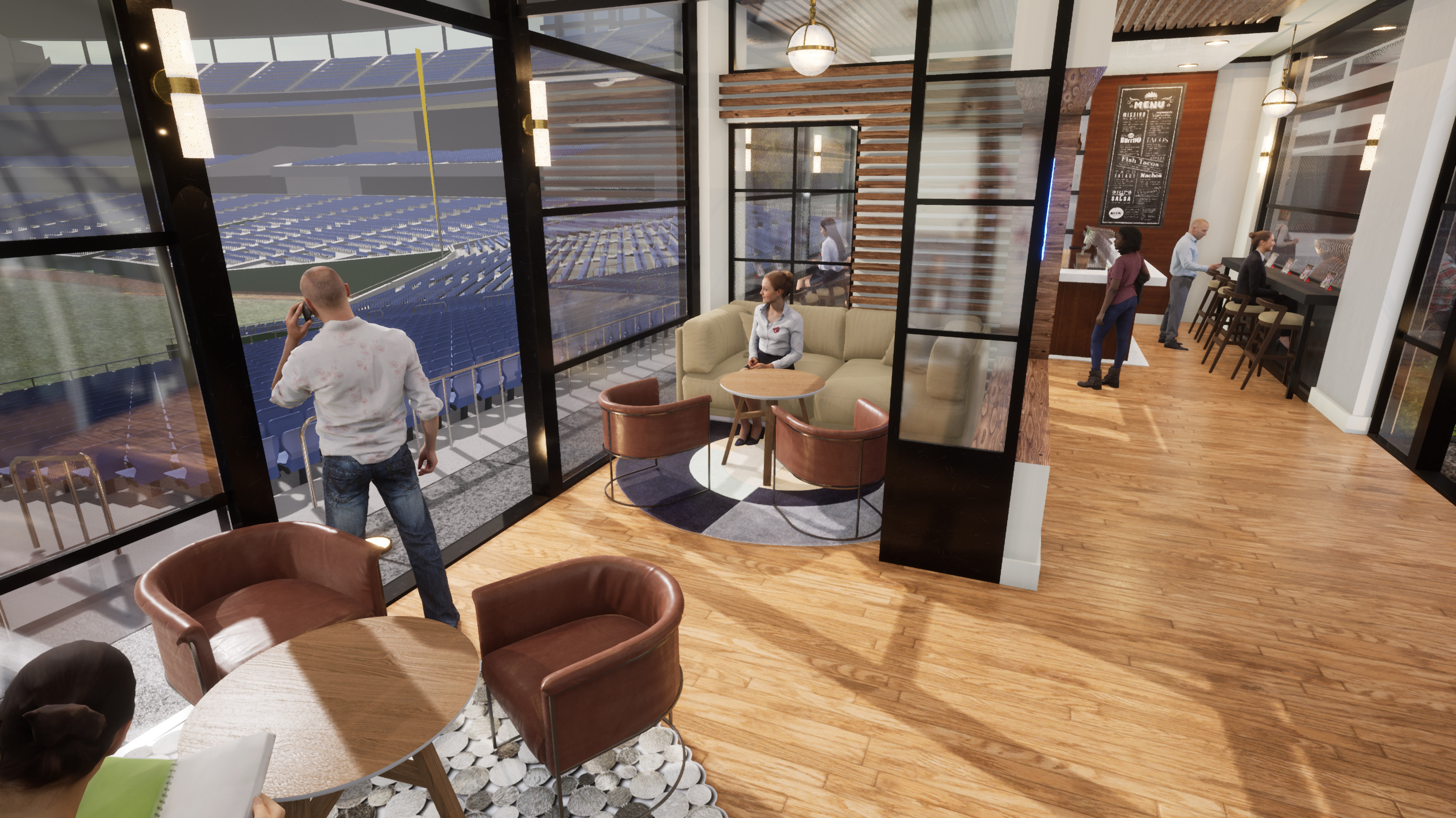Nationals Lounge &amp; Cafe Seating