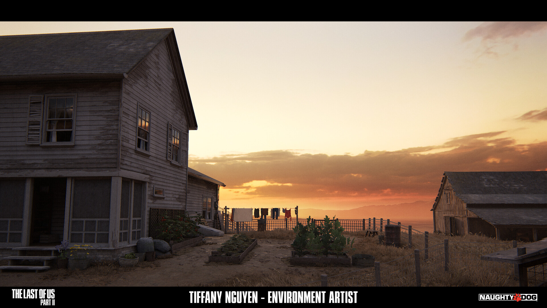 Tiffany Nguyen The Last of Us Part 2 Farmhouse Exterior