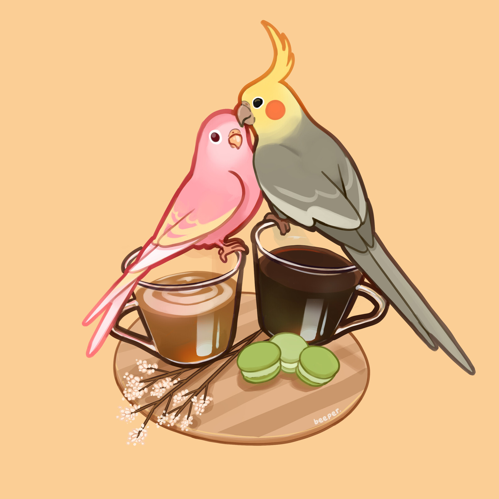 Artstation Bourke And Cockatiel Commission Beeper Art Video game characters coming home hd wallpaper anime cockatiel lgbt desktop fanart instagram. cockatiel commission beeper art