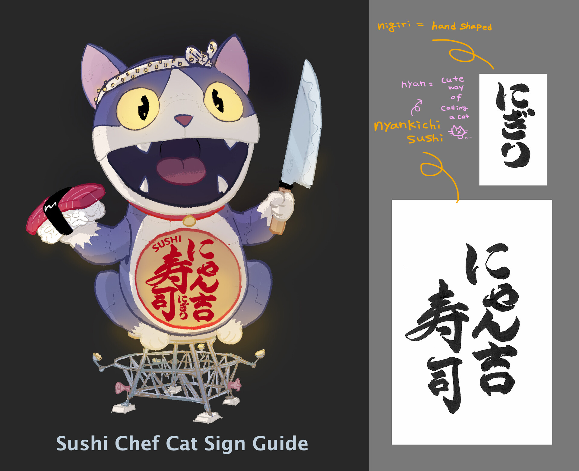 ArtStation - Sushi Cat