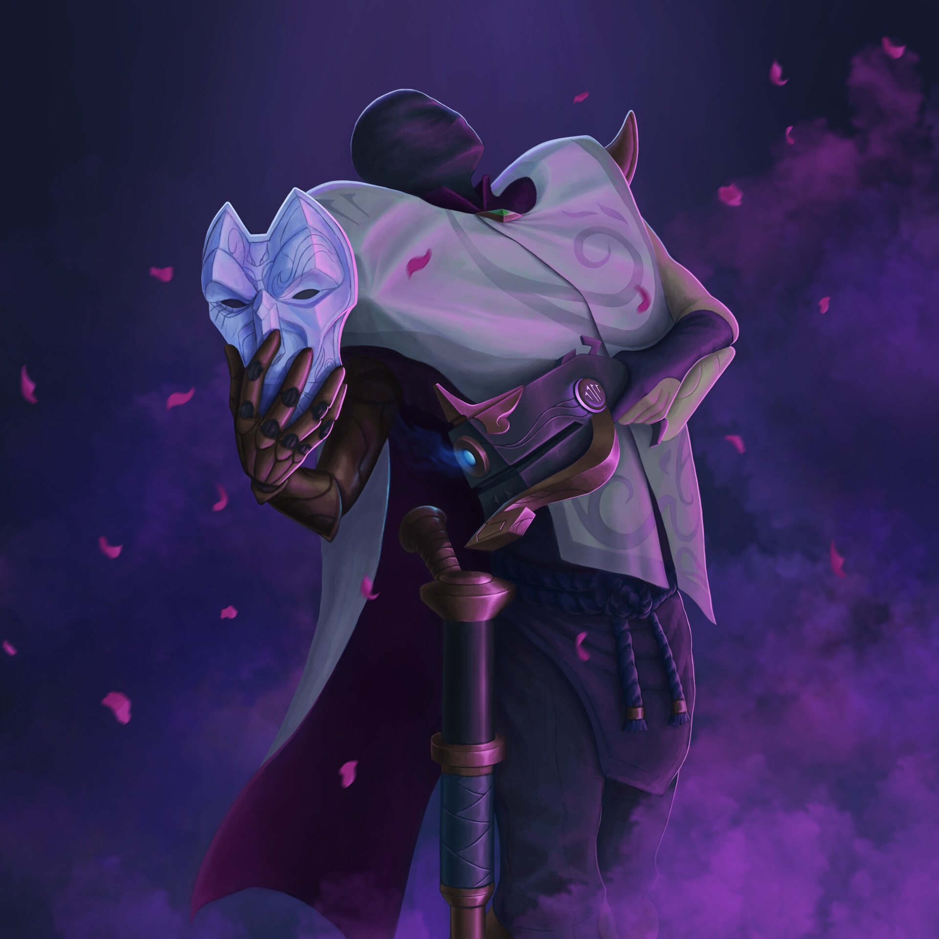 Реплики джина. Джин лига легенд арт. Джин League of Legends. Хада Джин.