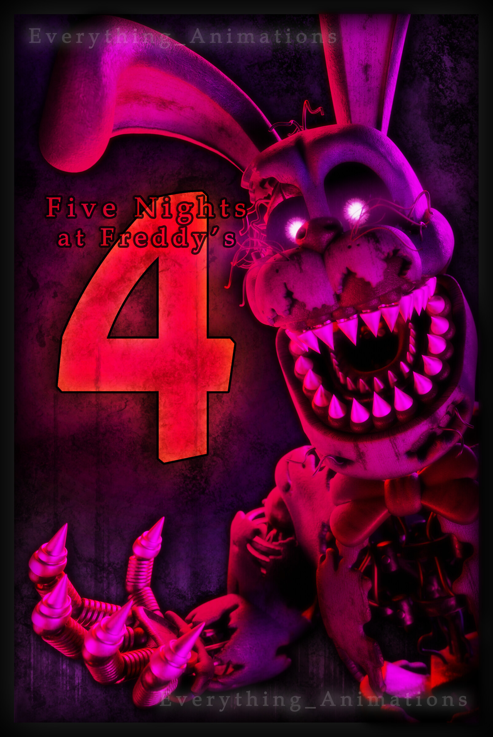 Five Nights at Freddy's - FNAF 4 - Nightmare Freddy Poster for