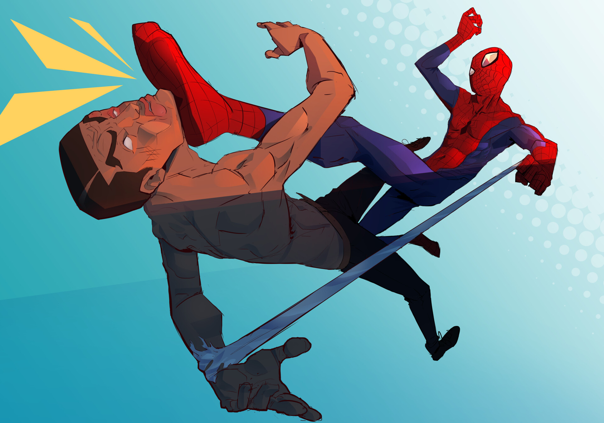 ArtStation - Spider-man kick