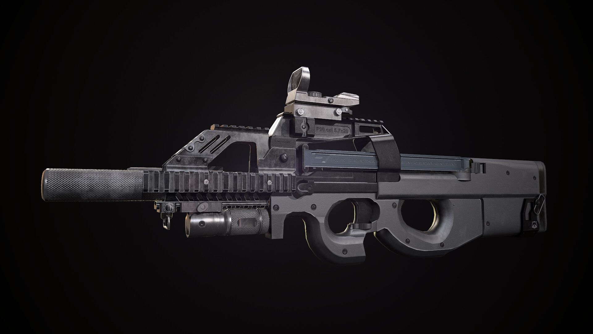 submachine gun p90