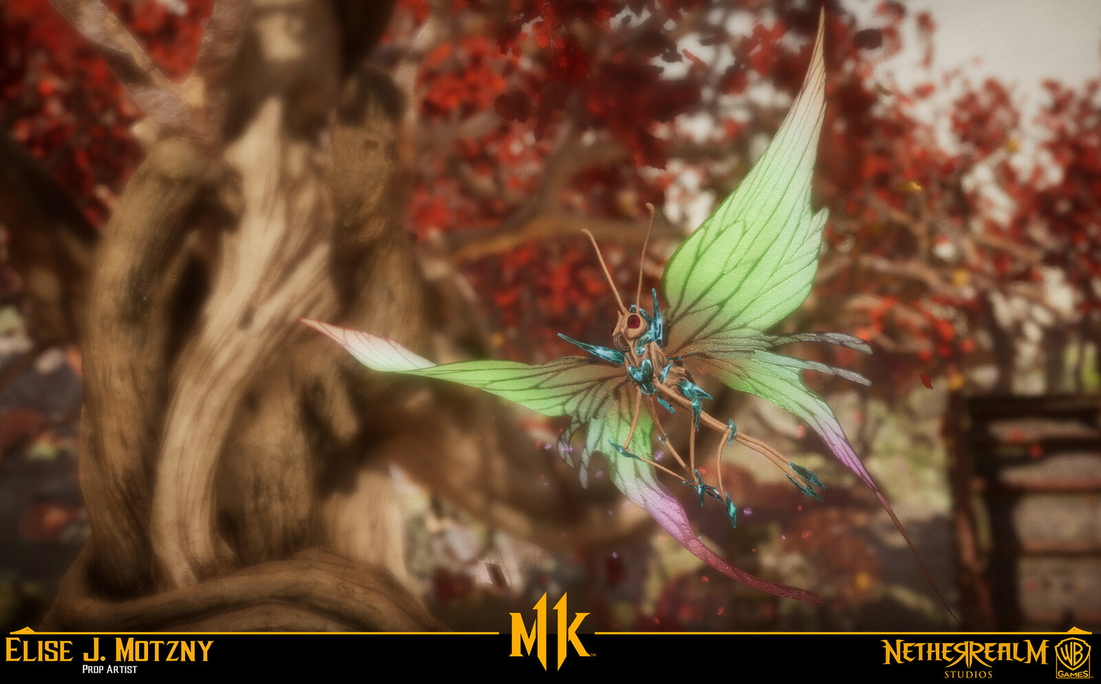 Modeled, Sculpted, Rigged, Textured Butterfly