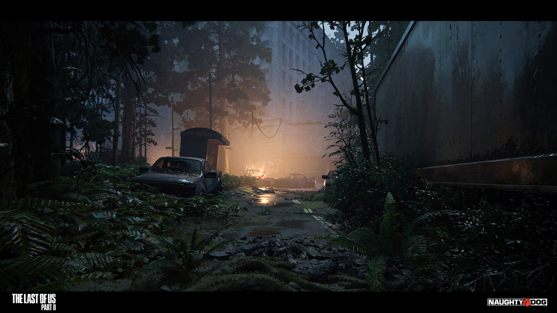 Us and the night. The last of us 2 локации. The last of us 2 концепты 4к. The last of us Part II концепт локации. The last of us локация 4к