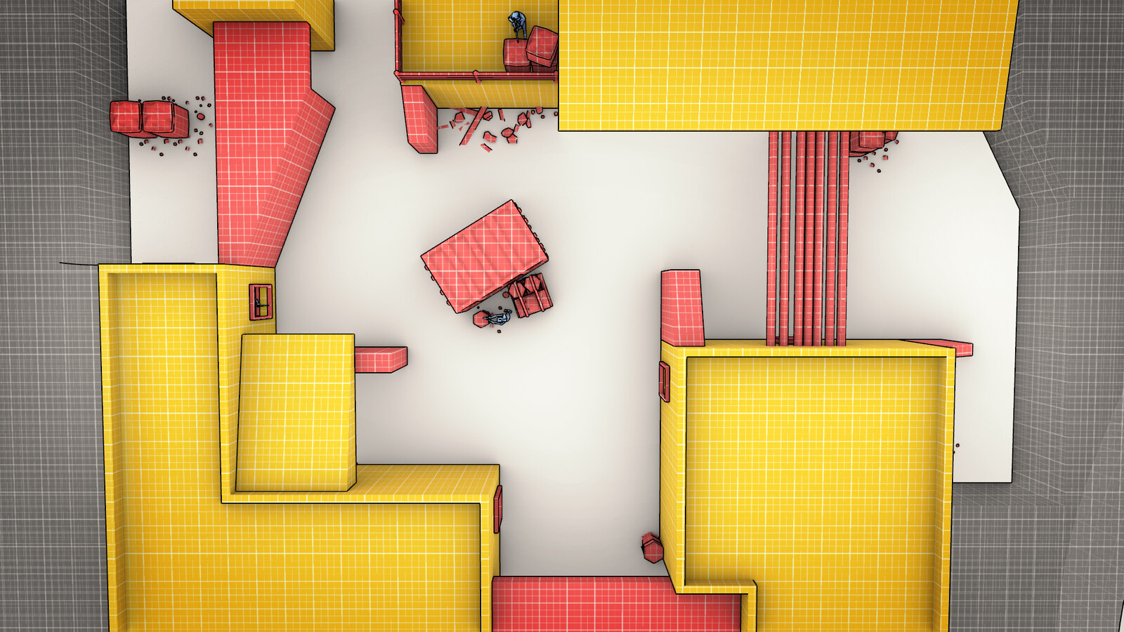 Fly mode view (Middle area)