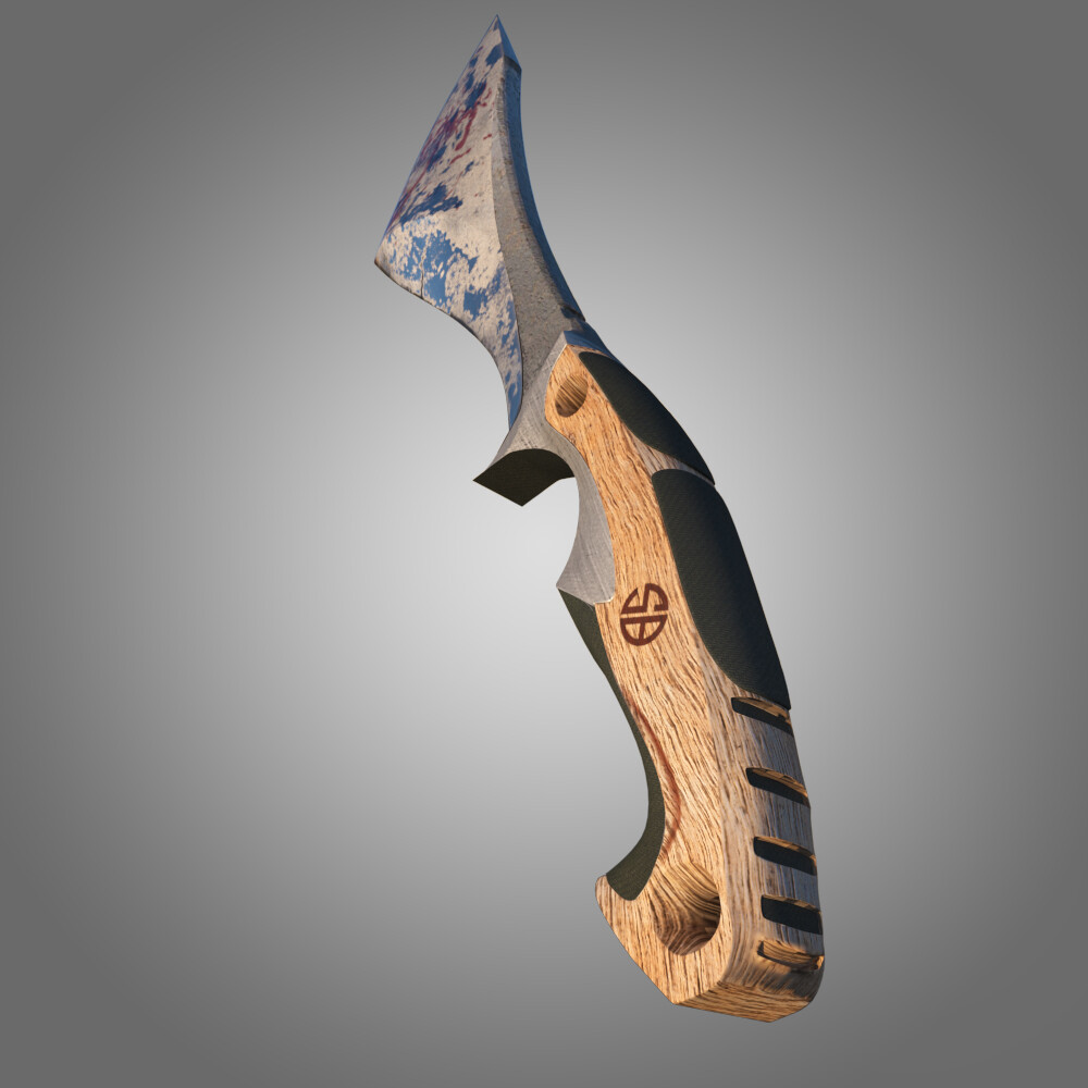 artstation 3d knive shubham bhosale