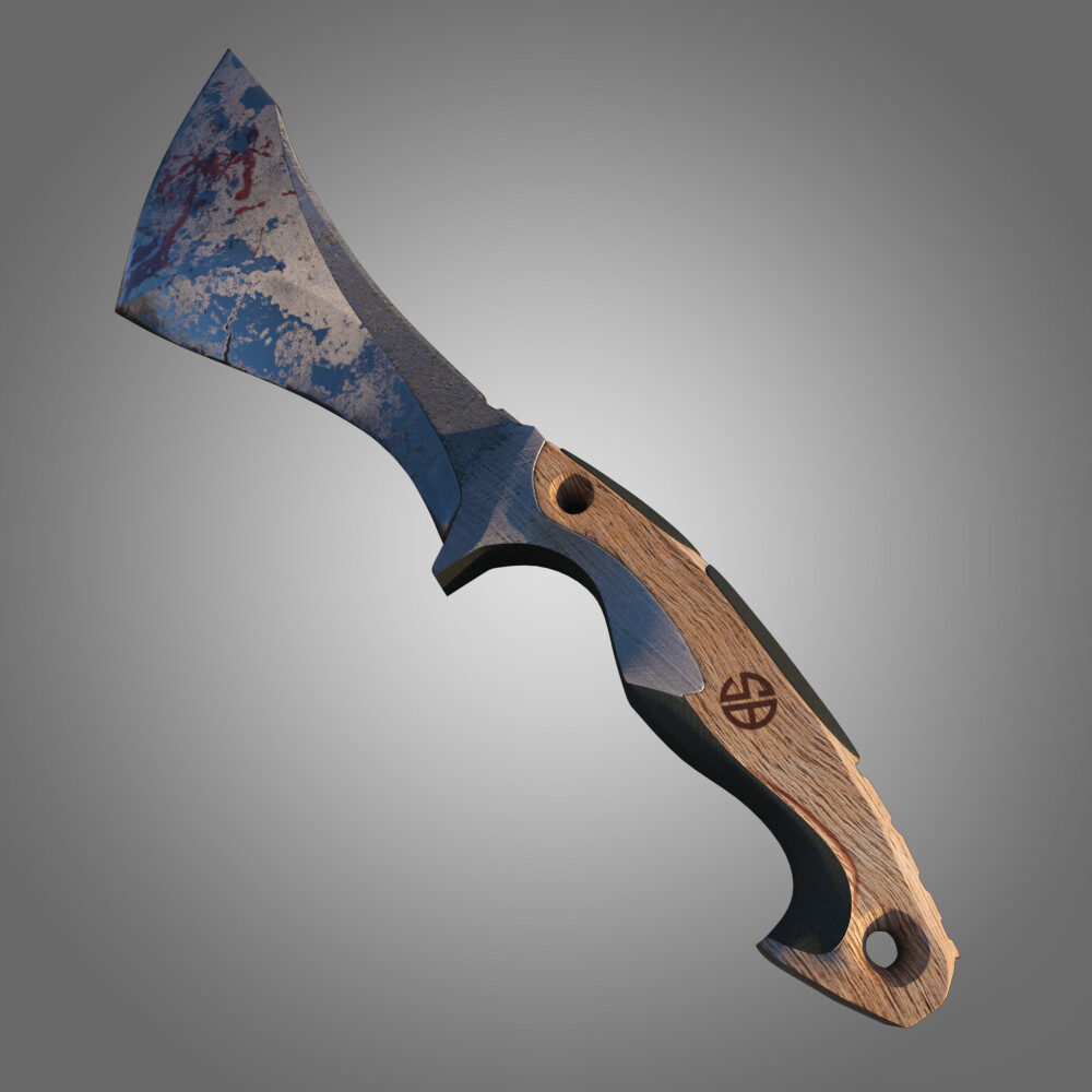 artstation 3d knive shubham bhosale