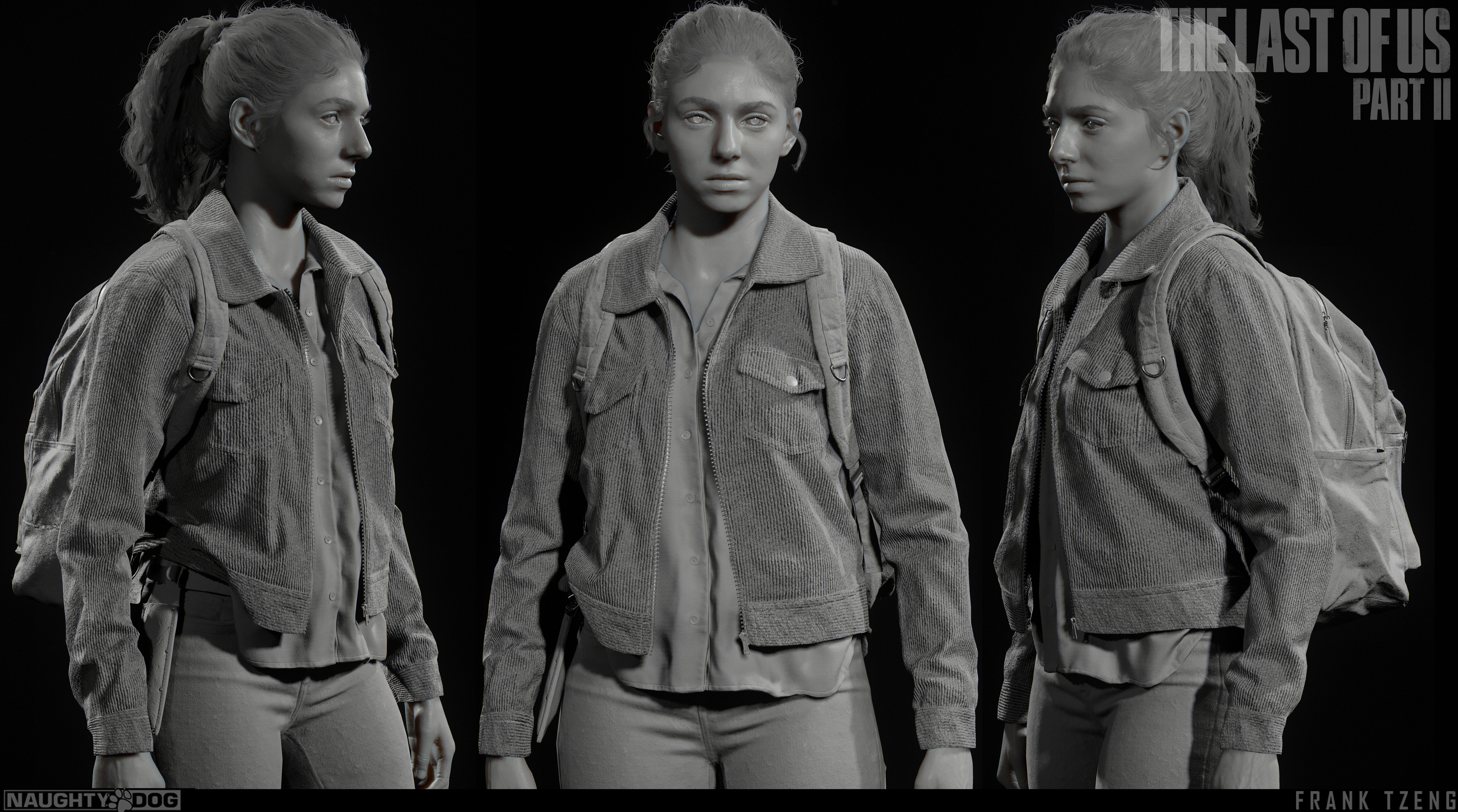 Dina Seattle Figurine the Last of Us 2 3D Resin Printed 