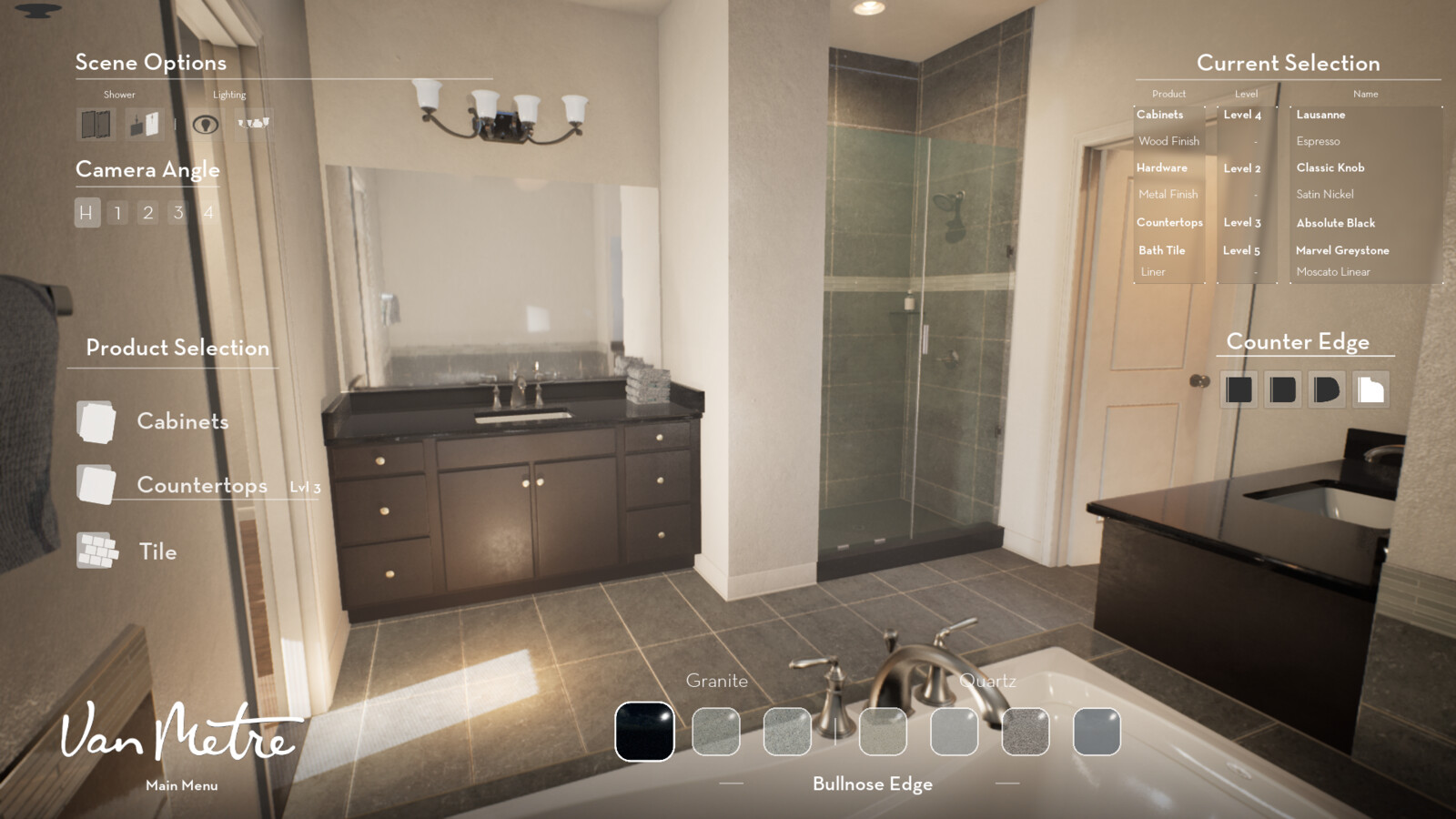 Interactive Floor-plan Concept Bathroom