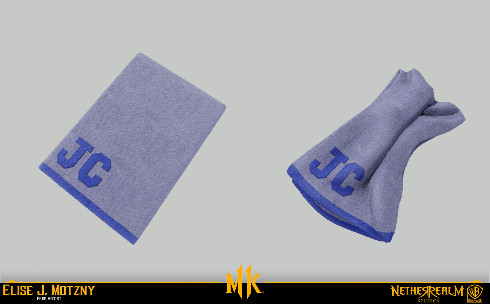 Sculpted warped towel in ZB
