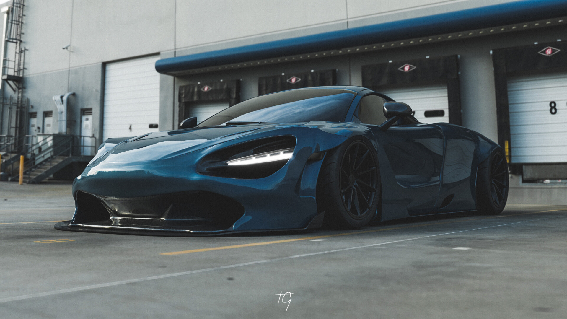 Artstation Mclaren 720s Widebody Twin Turbo Tom Gough
