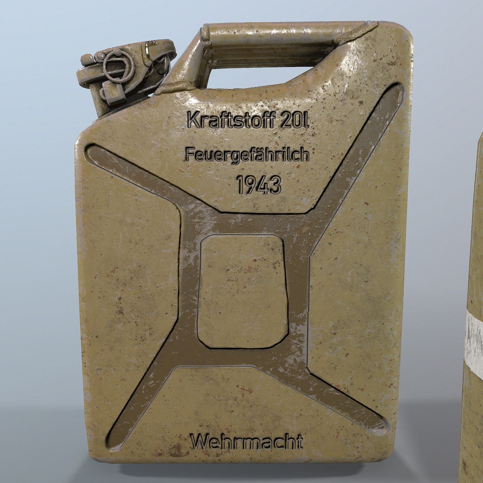 Jerry can. Немецкая канистра 3d. Канистра 1942 года КРАФСТОФФ. Trophy Canister 3d model.