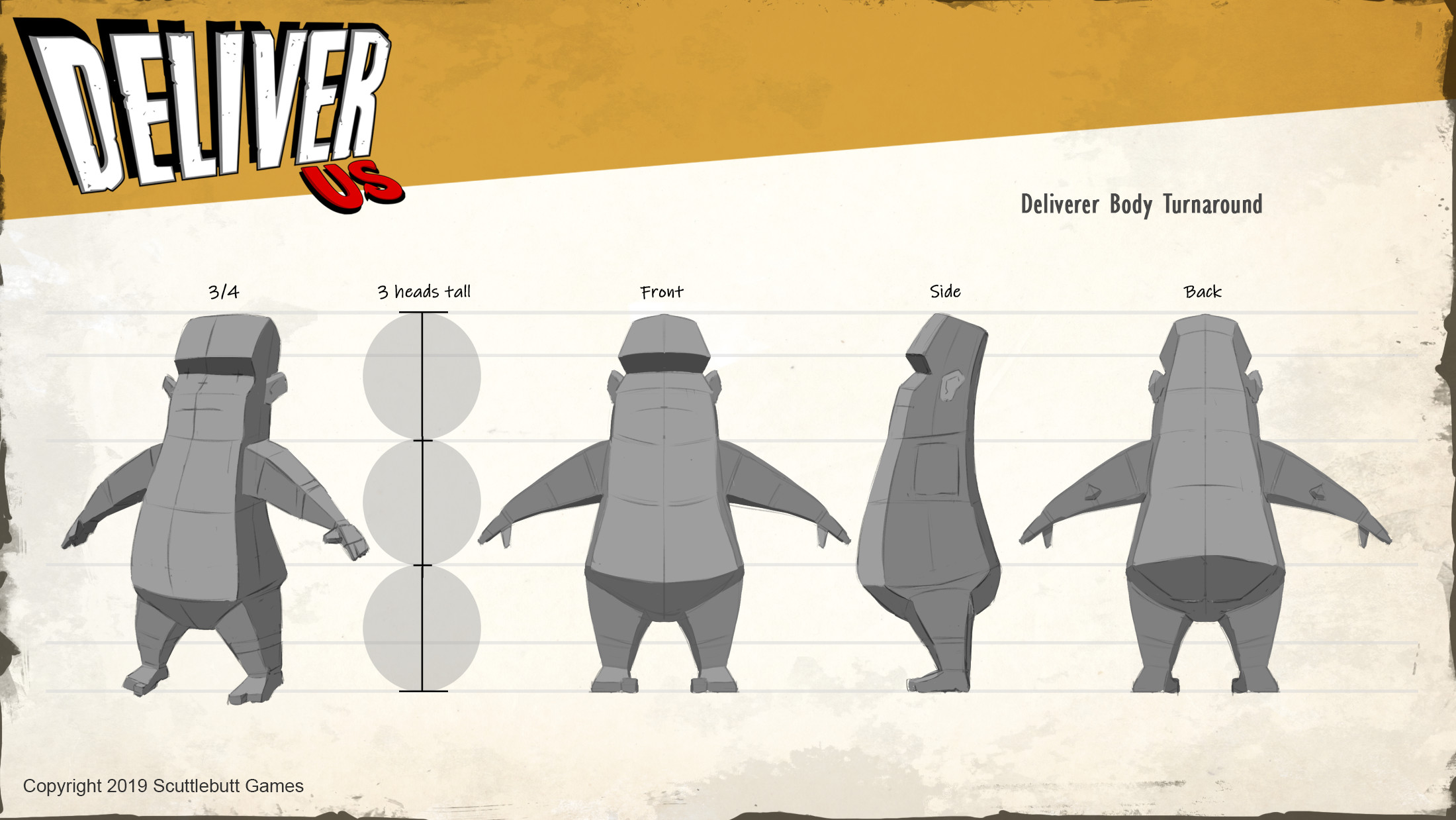 We had planned to make a bunch of different deliverer types so I had to streamline the body a bit to be "one size fits all". 