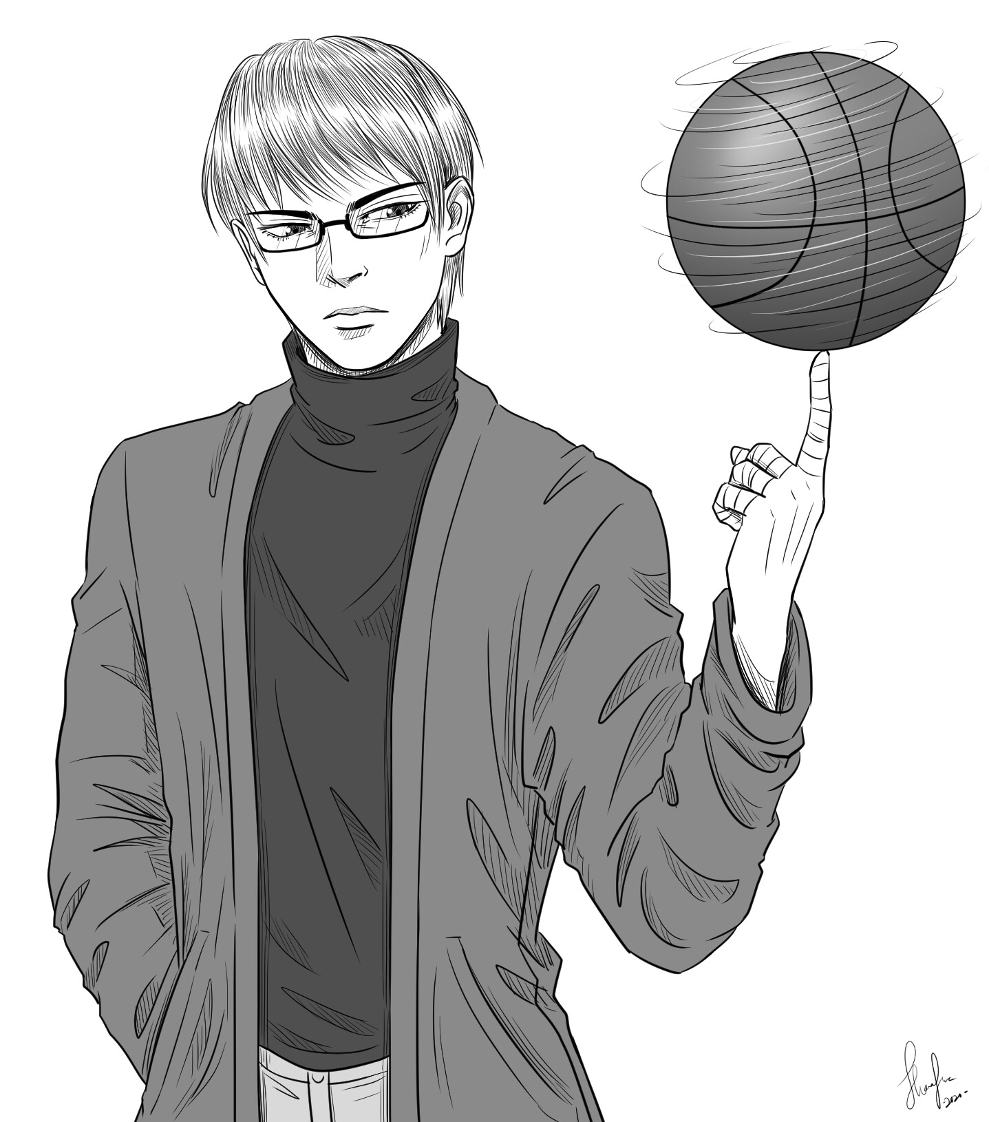 Artstation Favorite Anime Characters Done In Black And White Sharafina Teh