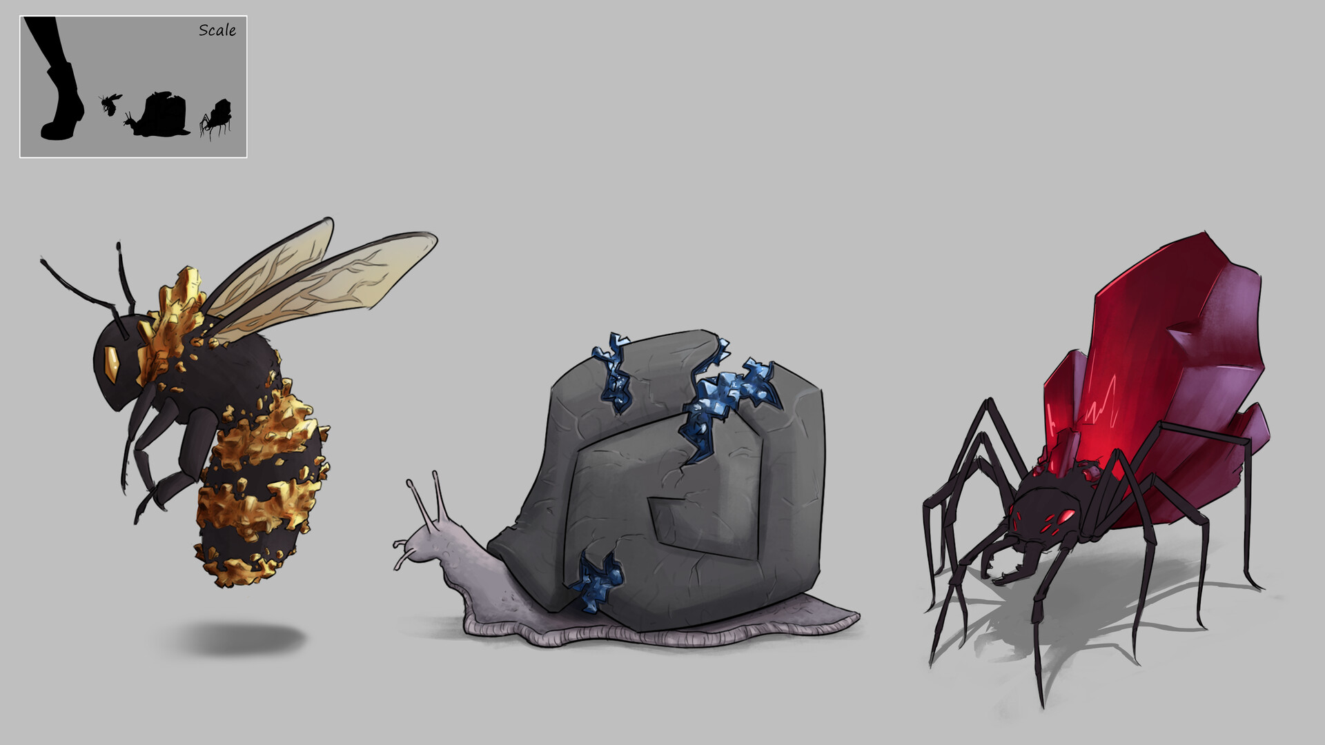 ArtStation - Crystal Creatures